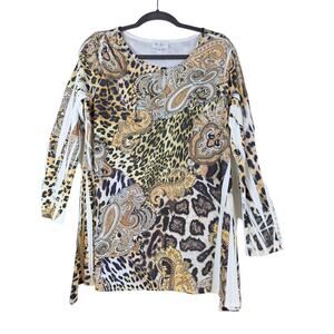 Women's blouse size large  multi color brand Cover Charge